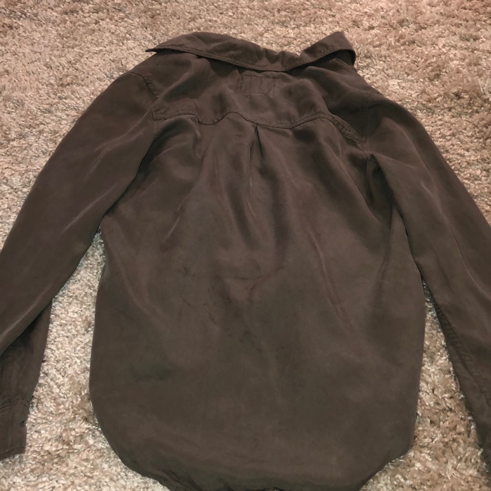 Army green button down - Picture 3 of 3